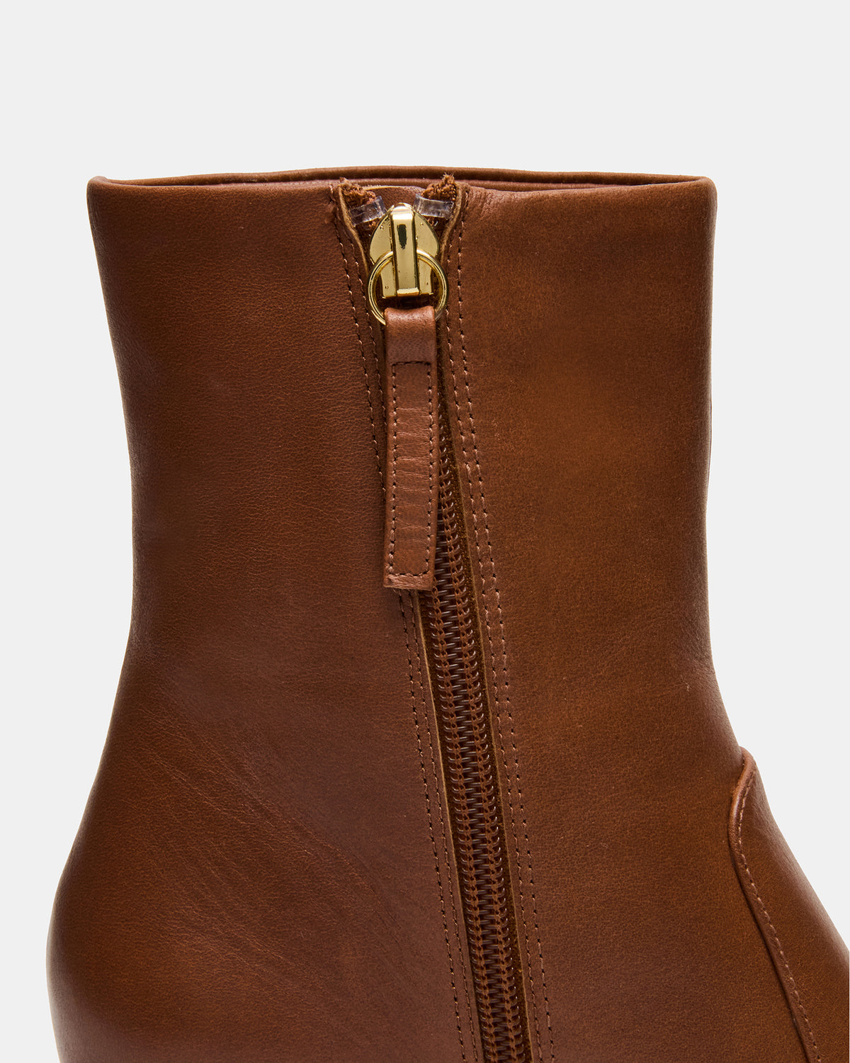 FARE Tan Leather Square Toe Women's Ankle Boot - Steve Madden