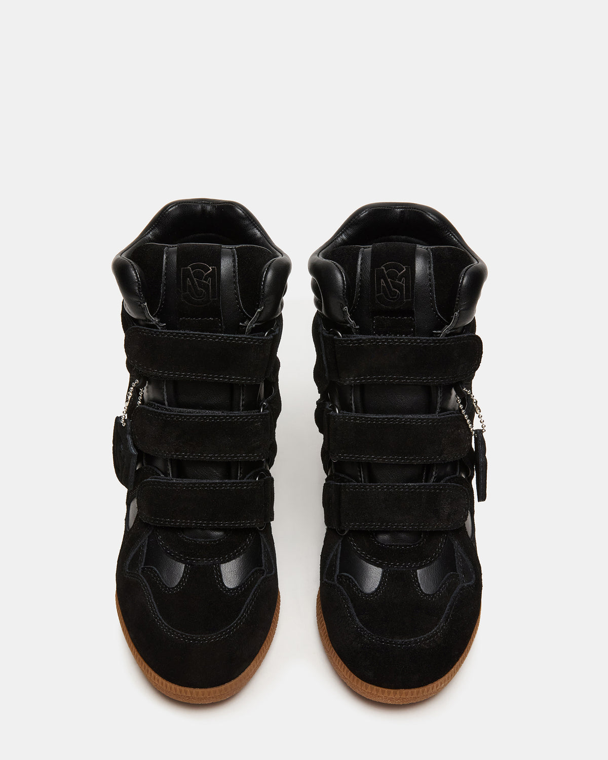 MAVIS Black Suede High-Top Velcro Women's Sneaker - Steve Madden