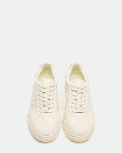 DODGE Off-White Low-Top Platform Women's Sneaker - Steve Madden
