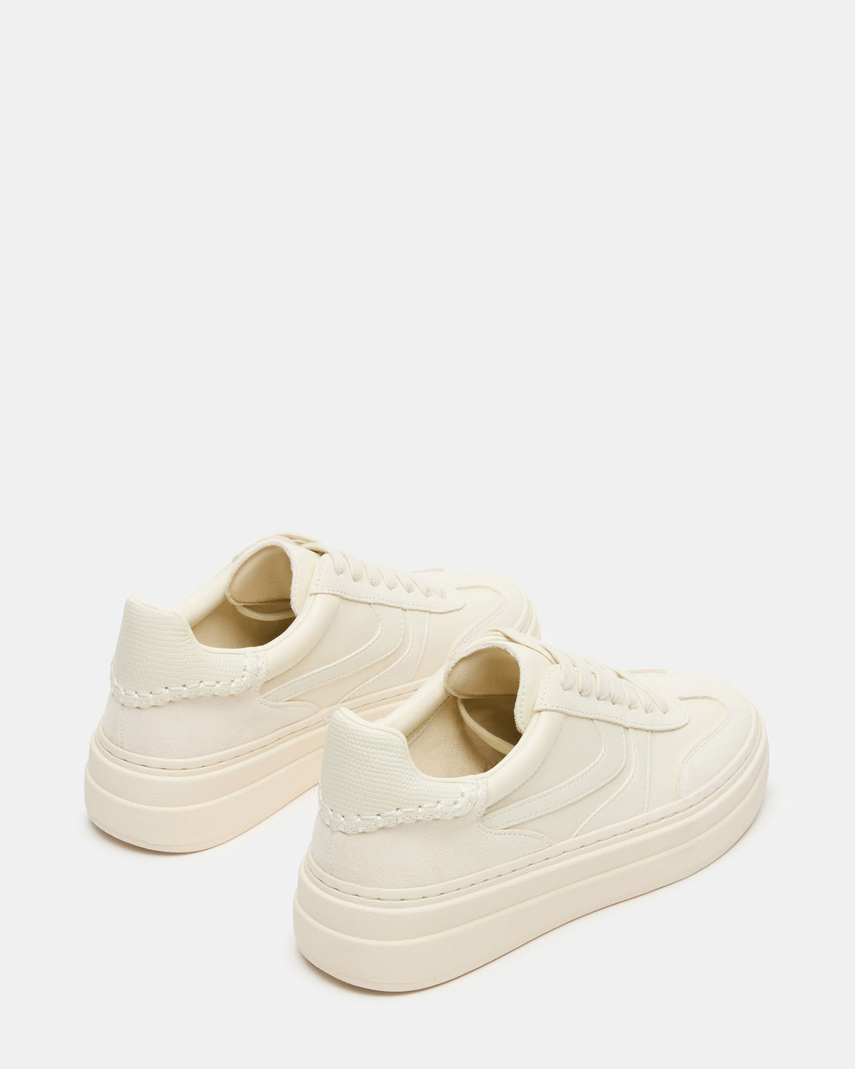 DODGE Off-White Low-Top Platform Women's Sneaker - Steve Madden