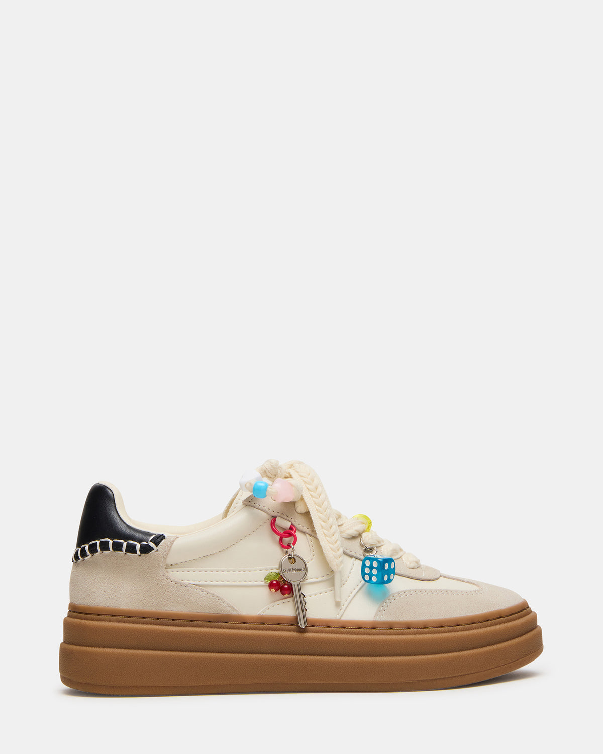 DODGE CHARM Bone Multi Low-Top Platform Women's Sneaker - Steve Madden