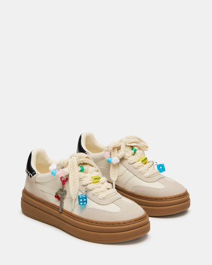 DODGE CHARM Bone Multi Low-Top Platform Women's Sneaker - Steve Madden