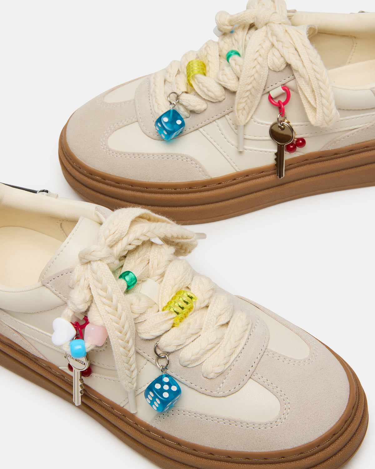 DODGE CHARM Bone Multi Low-Top Platform Women's Sneaker - Steve Madden