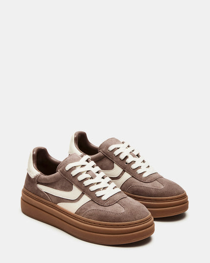 DODGE Espresso Low-Top Platform Women's Sneaker - Steve Madden