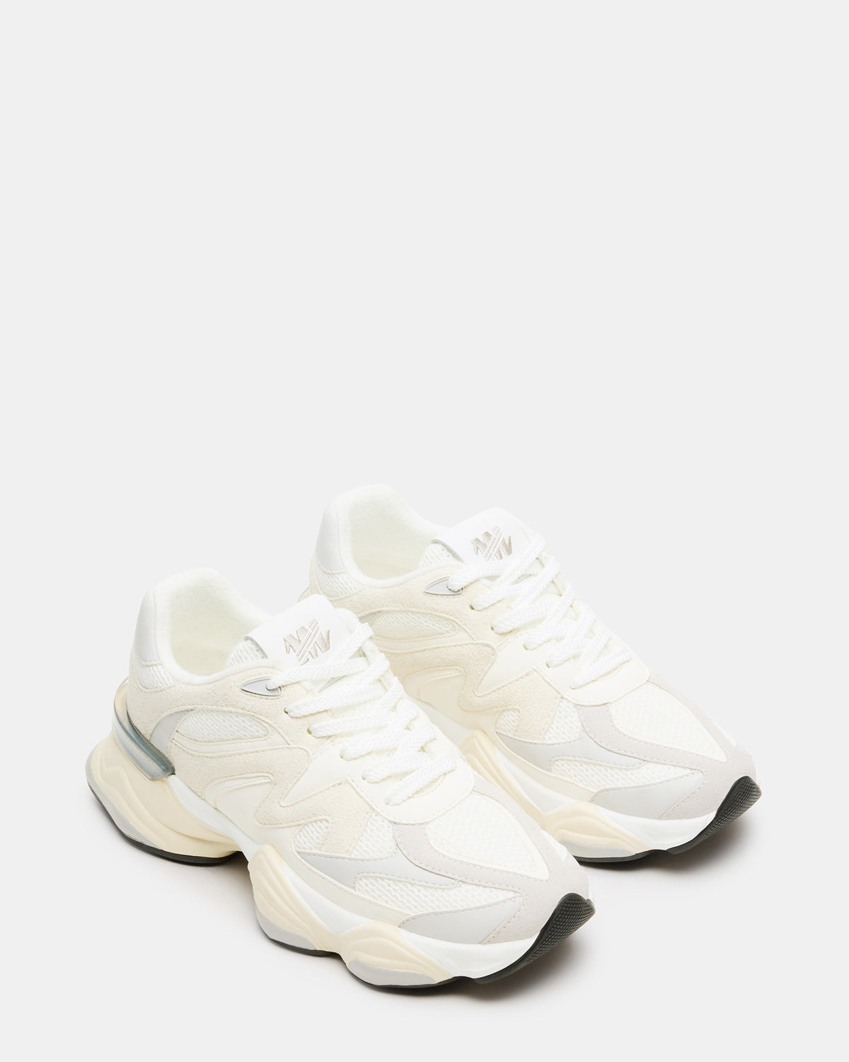 SEBI White Multi Low-Top Lace-Up Women's Sneaker - Steve Madden