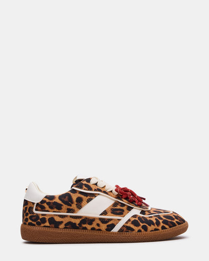 SPORTY Leopard Low-Top Lace-Up Women's Sneaker - Steve Madden