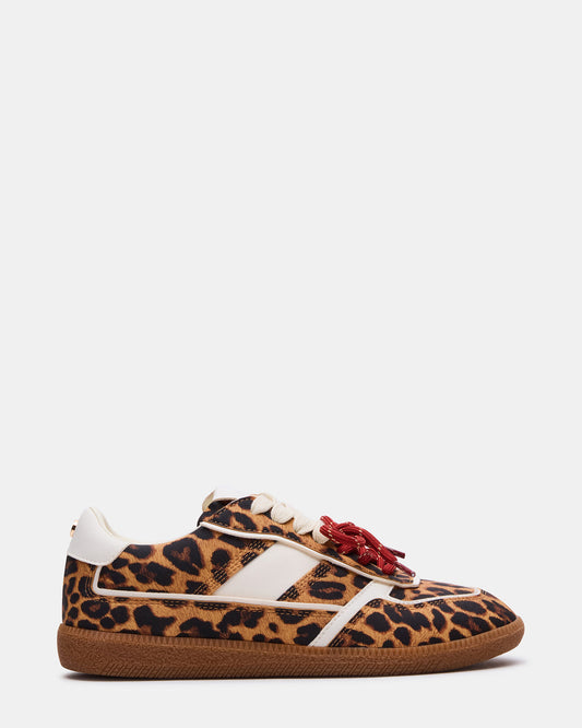 SPORTY Leopard Low-Top Lace-Up Women's Sneaker - Steve Madden