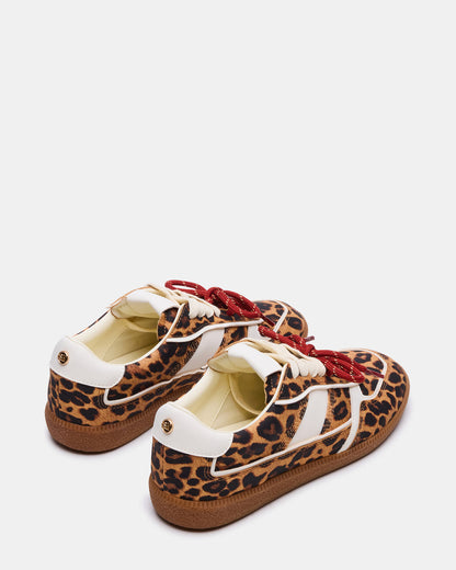 SPORTY Leopard Low-Top Lace-Up Women's Sneaker - Steve Madden