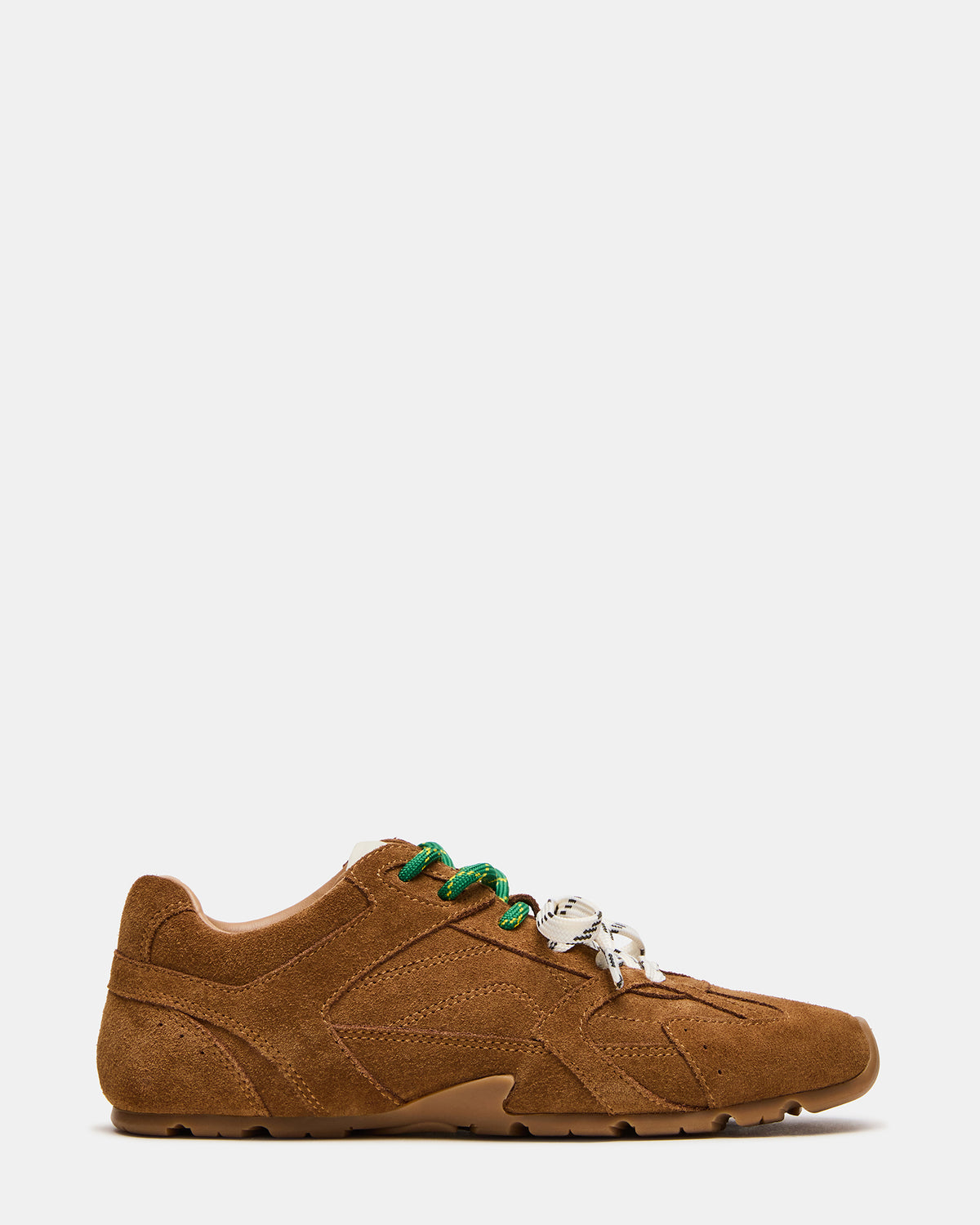 AZIEL Camel Suede Low-Top Lace-Up Women's Sneakers - Steve Madden