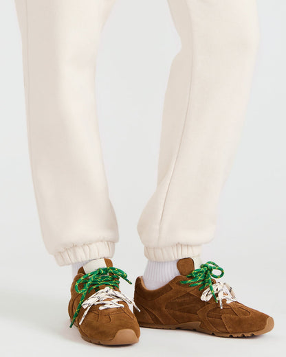 AZIEL Camel Suede Low-Top Lace-Up Women's Sneakers - Steve Madden