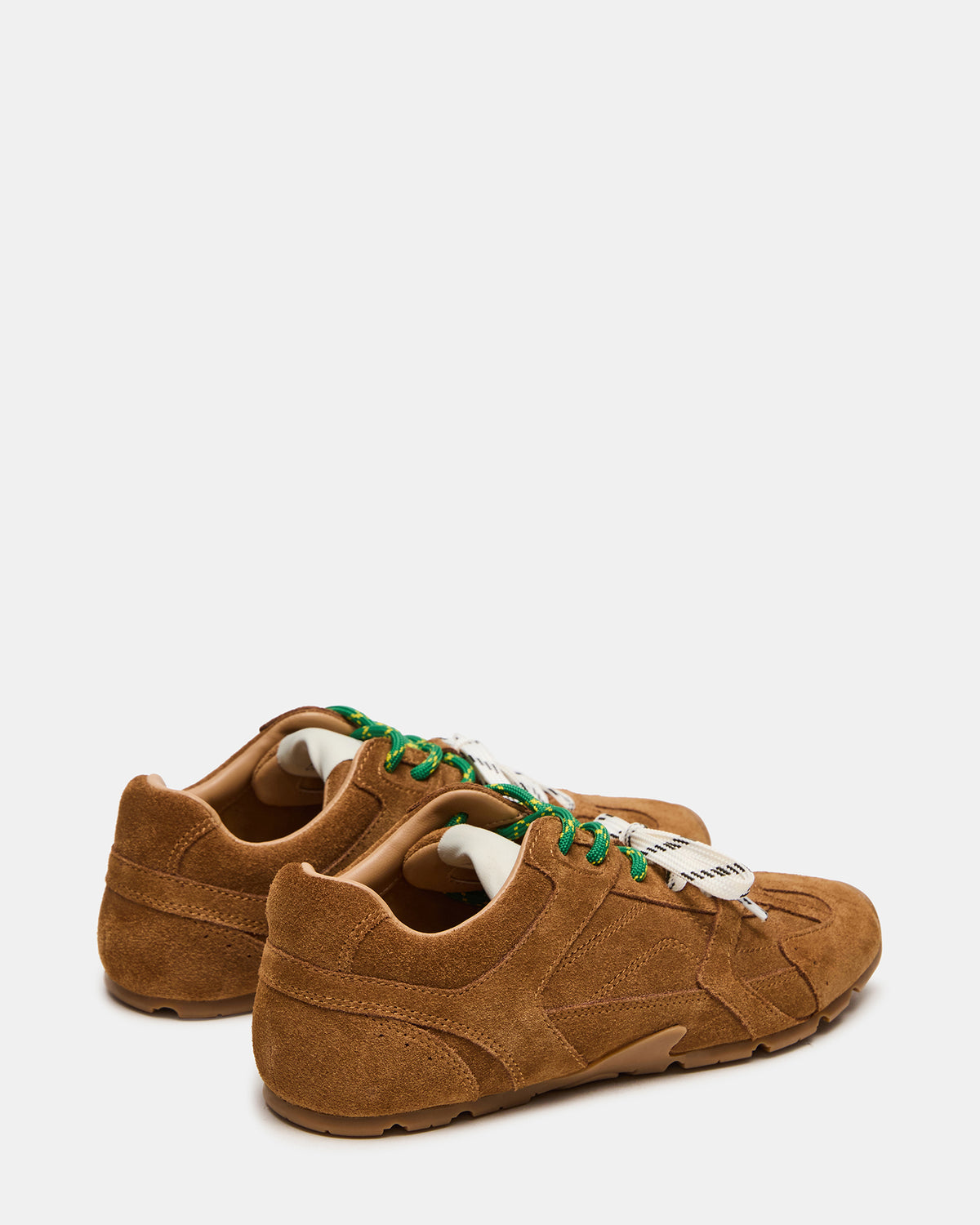 AZIEL Camel Suede Low-Top Lace-Up Women's Sneakers - Steve Madden