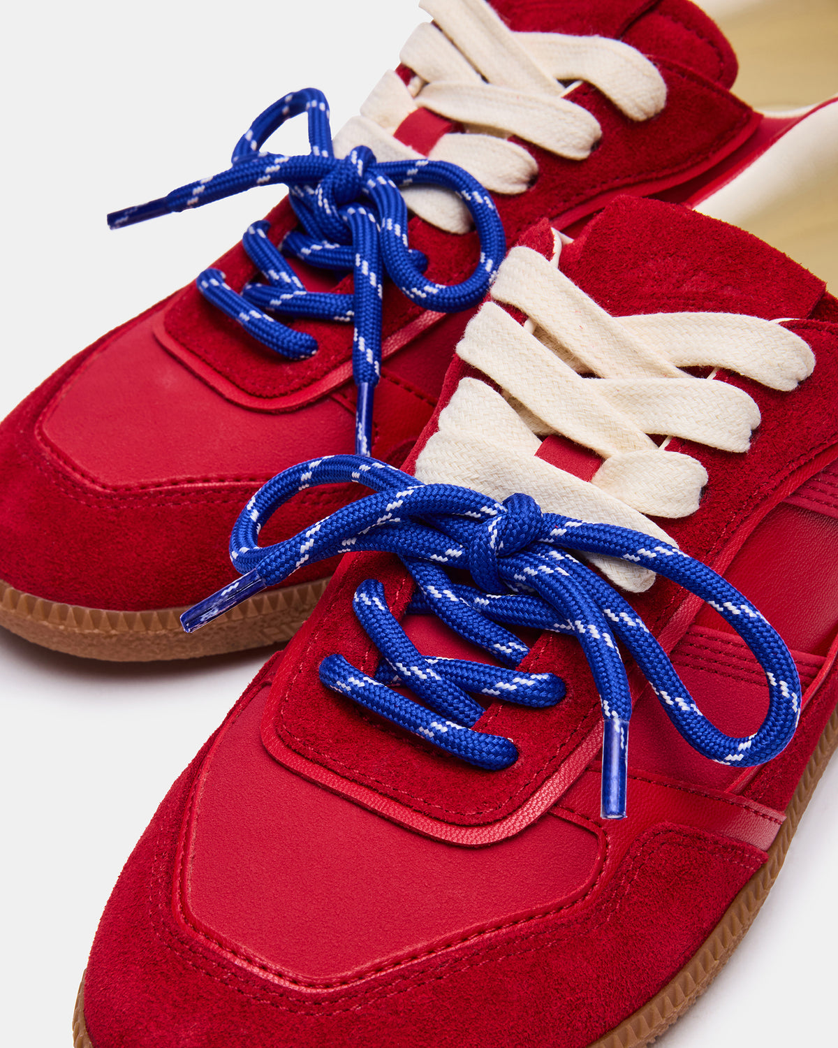 SPORTY Red Low-Top Lace-Up Women's Sneaker - Steve Madden