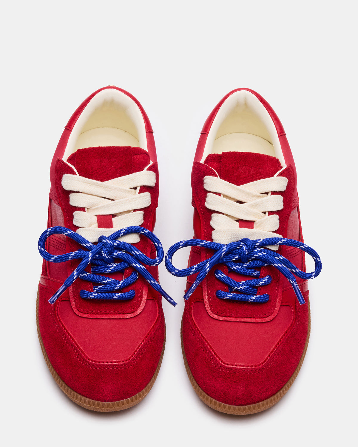 SPORTY Red Low-Top Lace-Up Women's Sneaker - Steve Madden