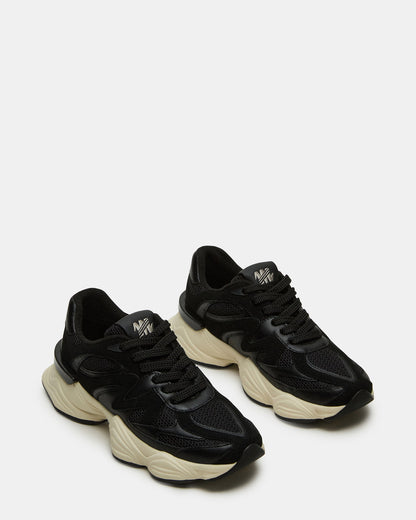 SEBI Black Low-Top Lace-Up Women's Sneaker - Steve Madden