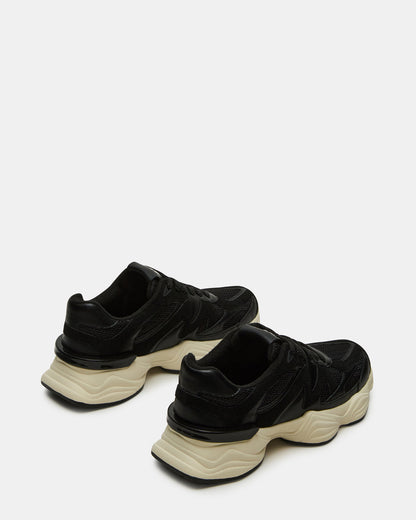 SEBI Black Low-Top Lace-Up Women's Sneaker - Steve Madden