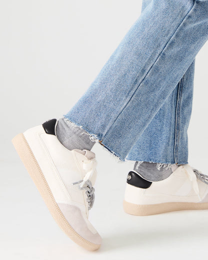 SPORTY White Low-Top Lace-Up Women's Sneaker - Steve Madden