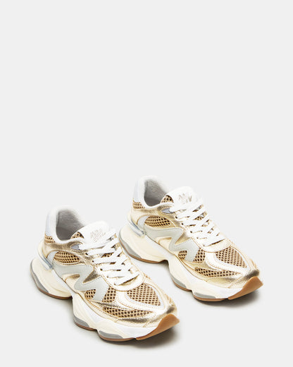 SEBI Gold Multi Low-Top Lace-Up Women's Sneaker - Steve Madden