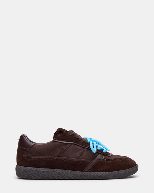 SPORTY Brown Low-Top Lace-Up Women's Sneaker - Steve Madden
