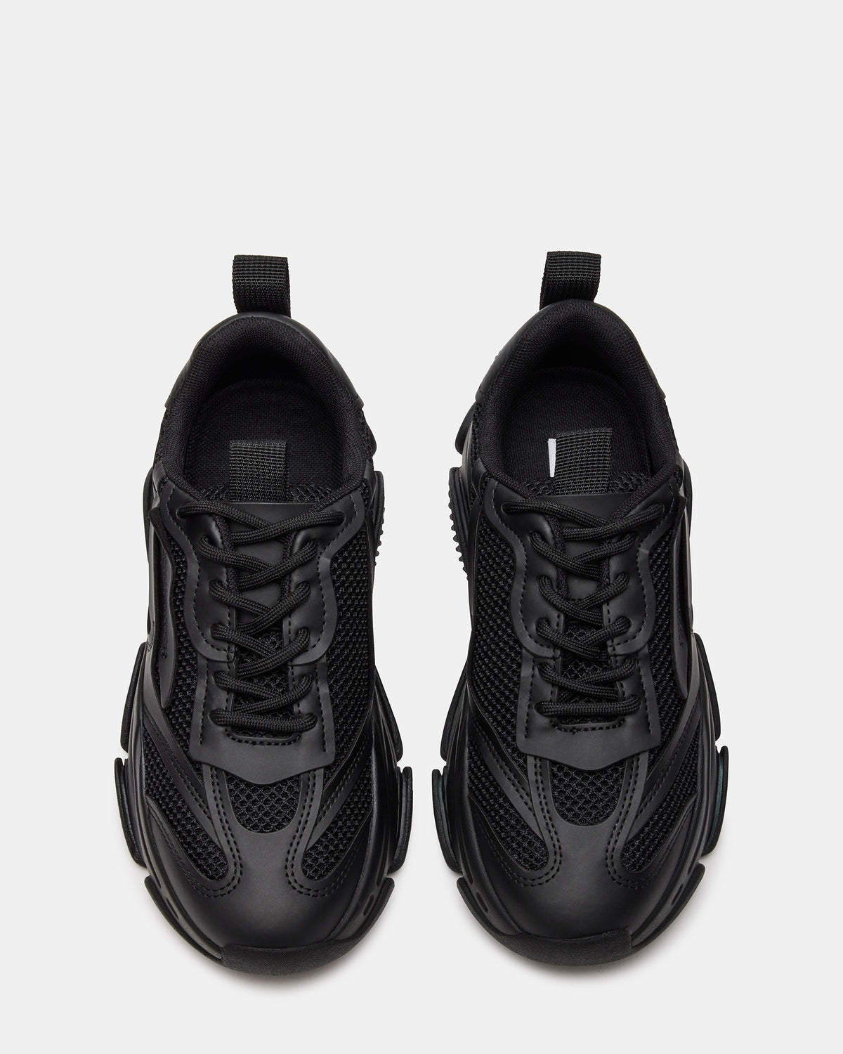 POSSESSION Black Platform Lace-Up Women's Sneaker - Steve Madden