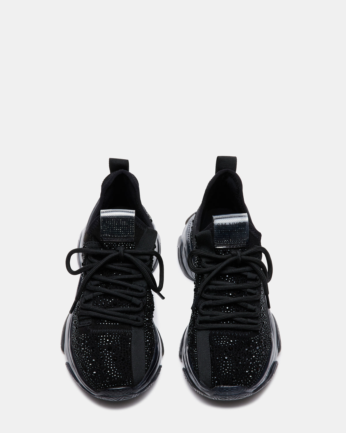 MAXIMA Black Rhinestones Women's Sneakers - Steve Madden