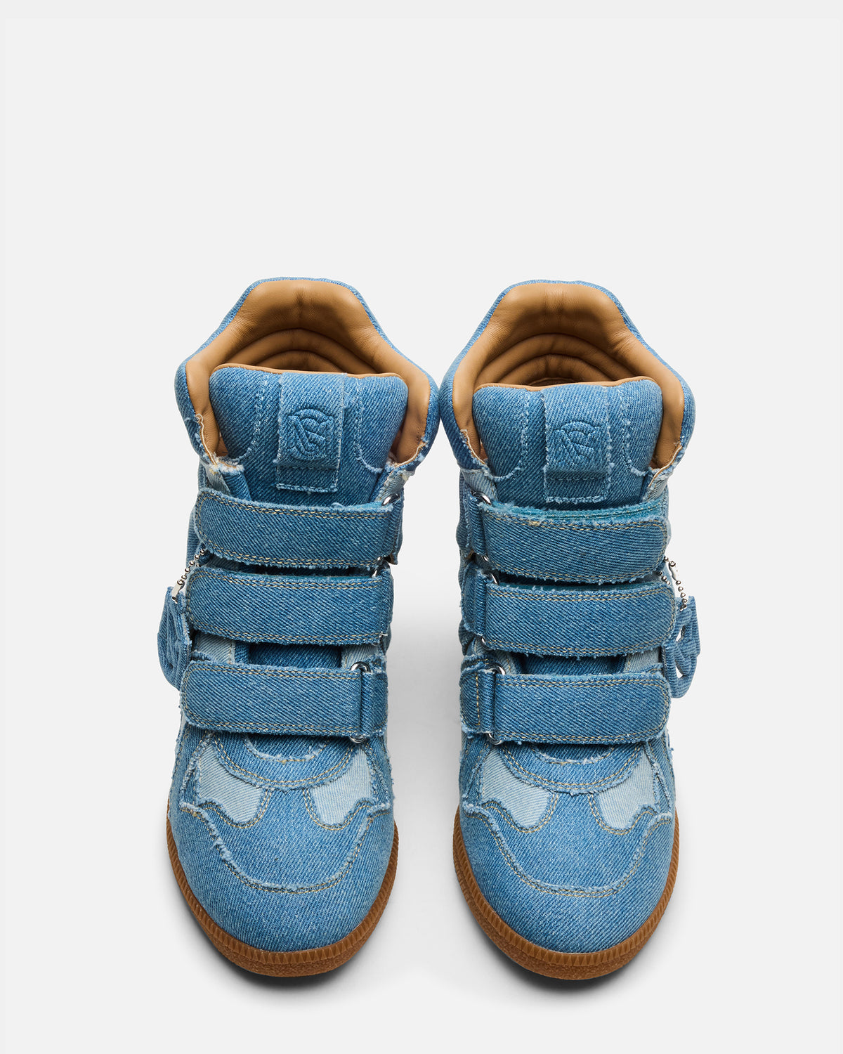 MAVIS Denim Multi High-Top Velcro Women's Sneaker - Steve Madden