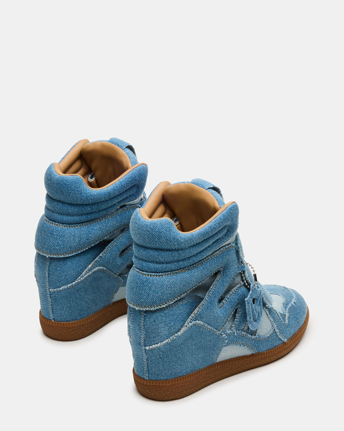 MAVIS Denim Multi High-Top Velcro Women's Sneaker - Steve Madden