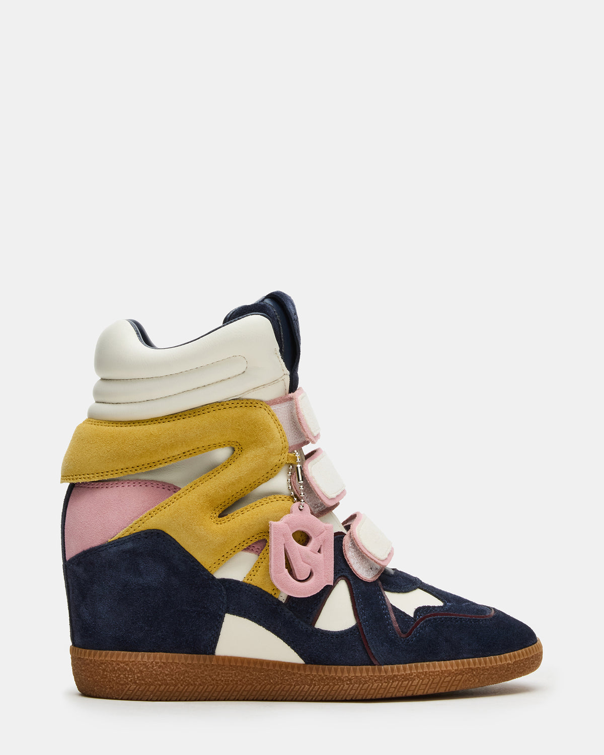 MAVIS Navy Suede High-Top Velcro Women's Sneaker - Steve Madden