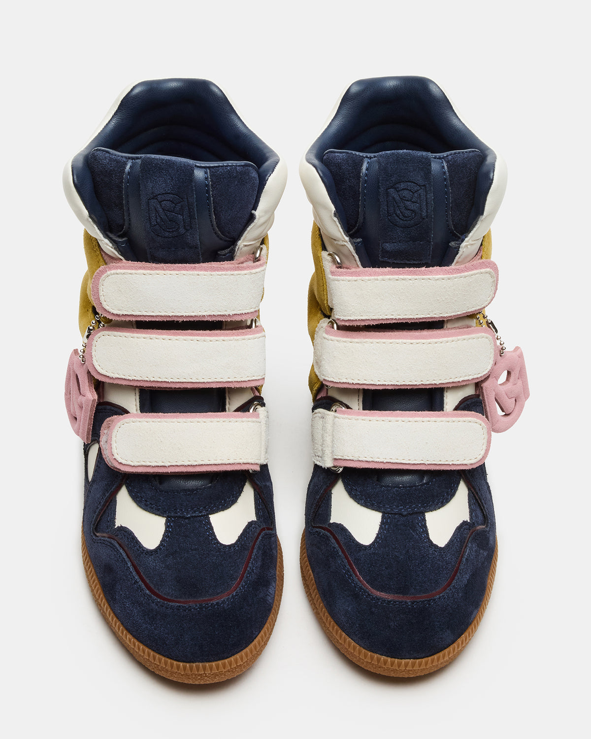 MAVIS Navy Suede High-Top Velcro Women's Sneaker - Steve Madden