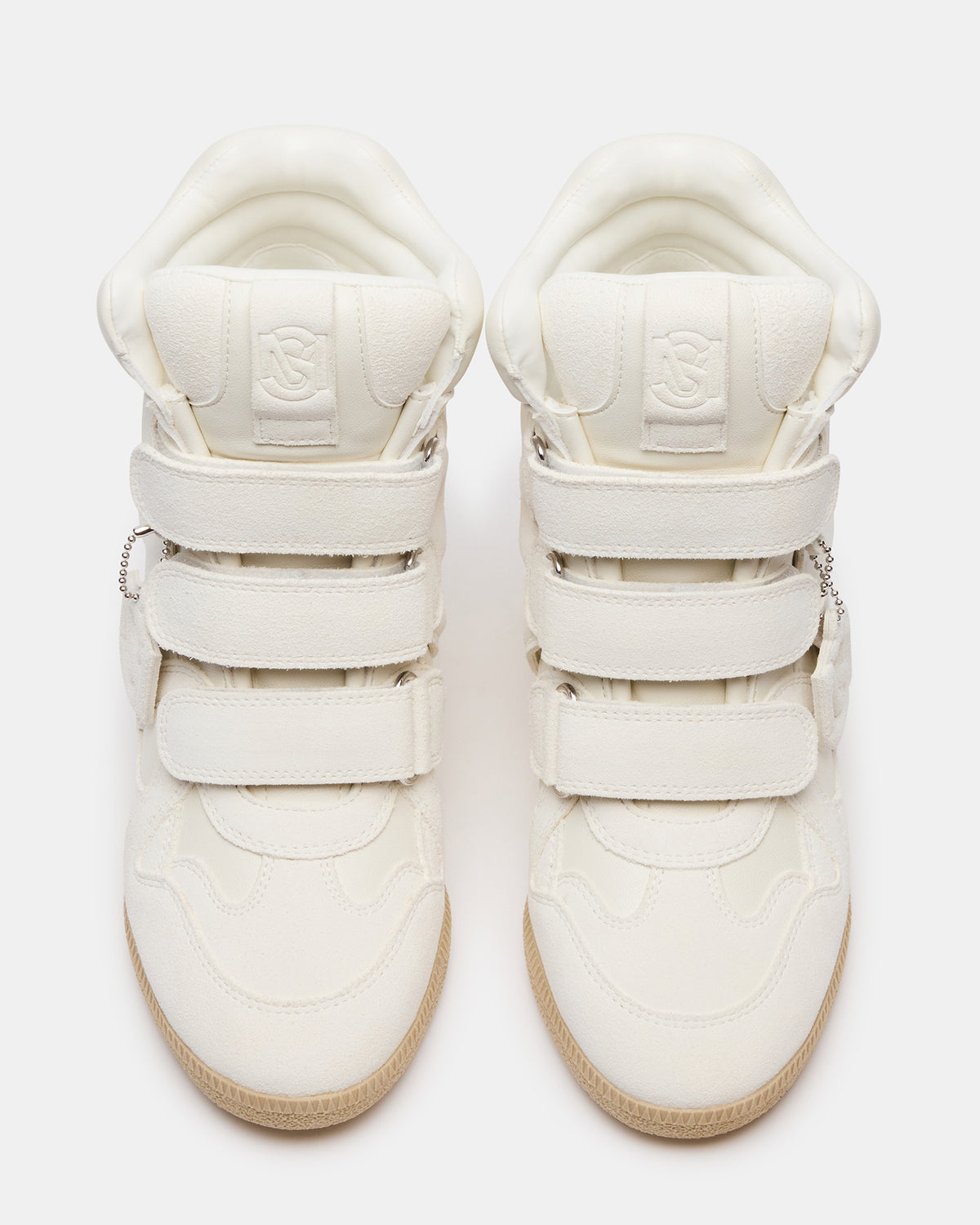 MAVIS White Suede High-Top Velcro Women's Sneaker - Steve Madden