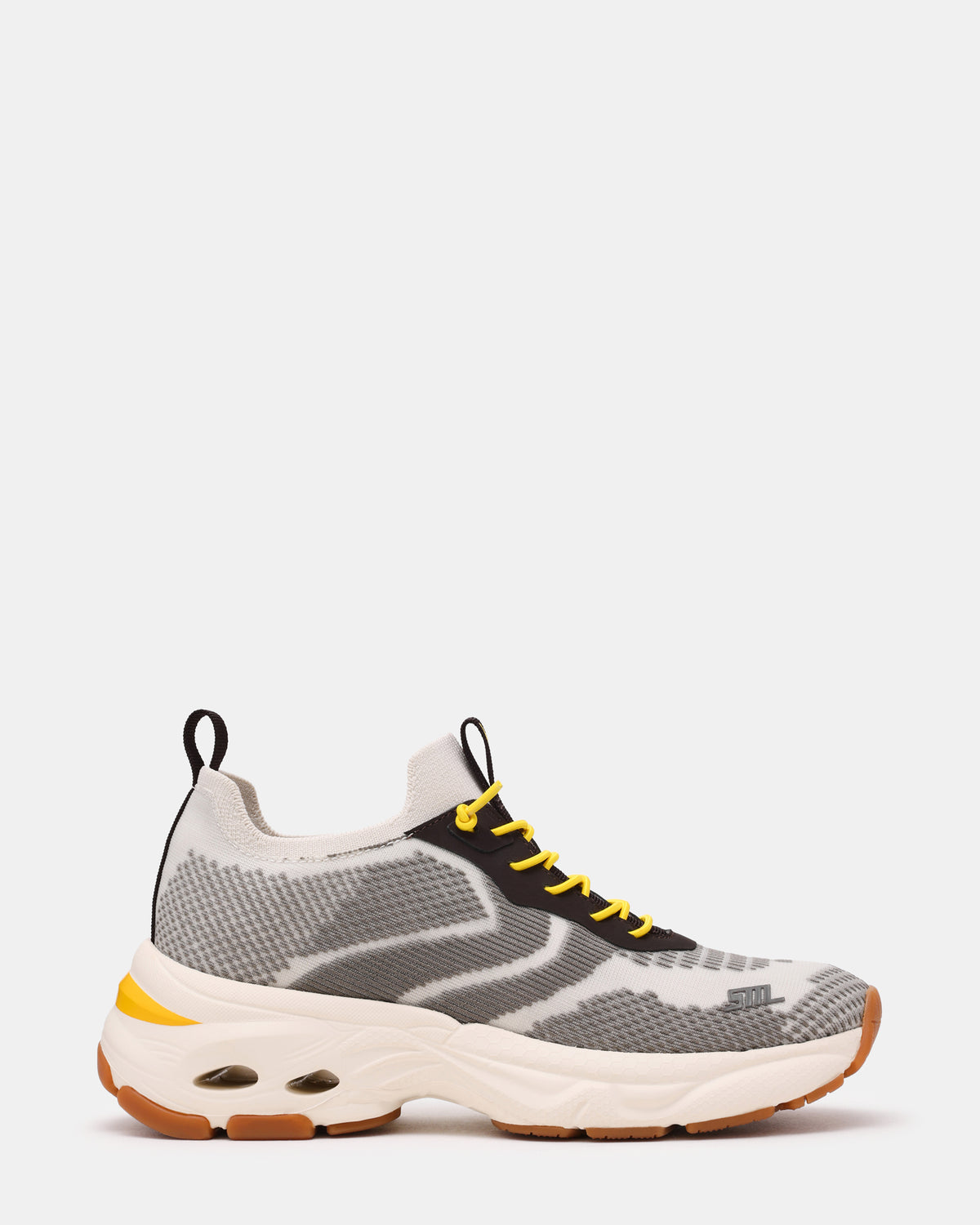 SWOOP Grey Multi Lace-Up Low-Top Platform Athletic Women's Sneaker - Steve Madden
