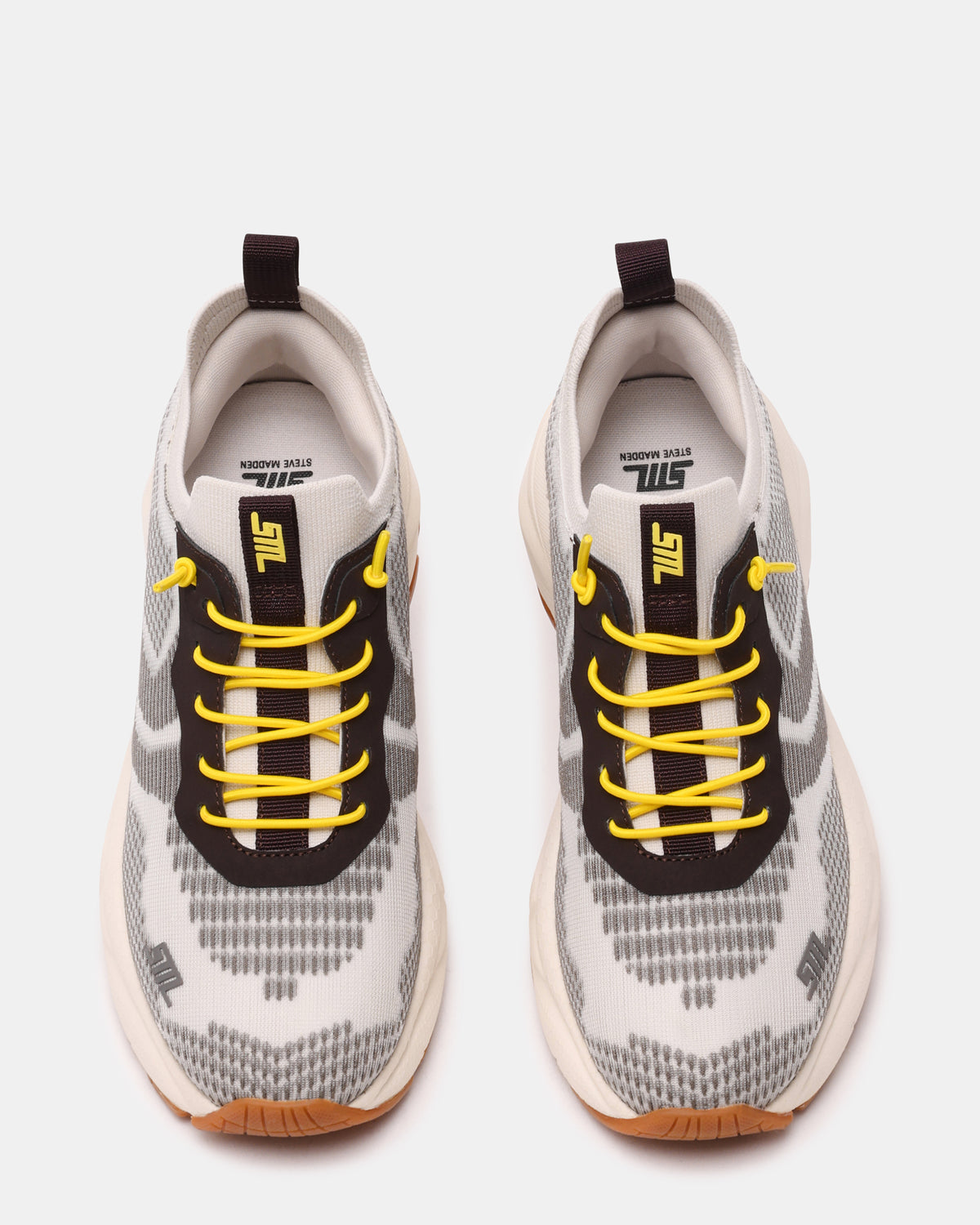 SWOOP Grey Multi Lace-Up Low-Top Platform Athletic Women's Sneaker - Steve Madden