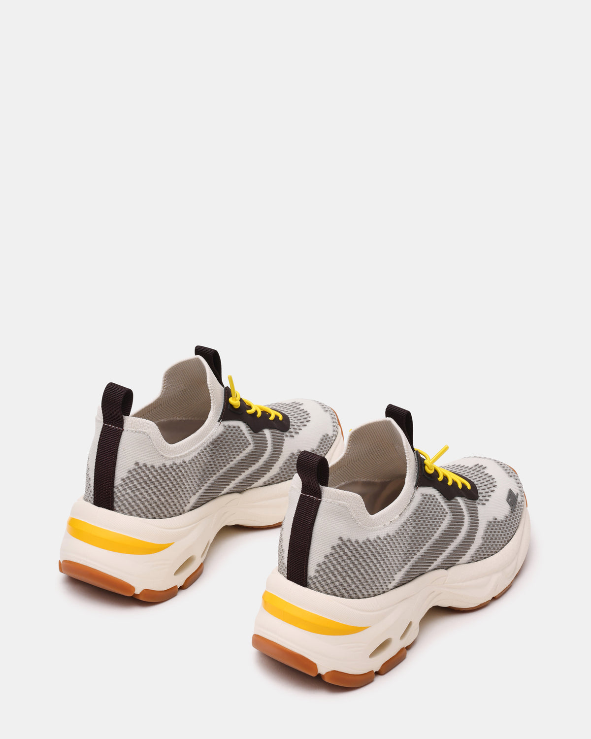 SWOOP Grey Multi Lace-Up Low-Top Platform Athletic Women's Sneaker - Steve Madden