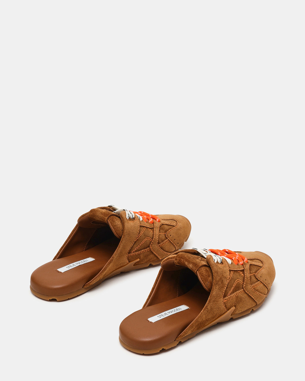 AZIEL MULE Chestnut Suede Low-Top Lace-Up Slip-On Women's Sneaker - Steve Madden