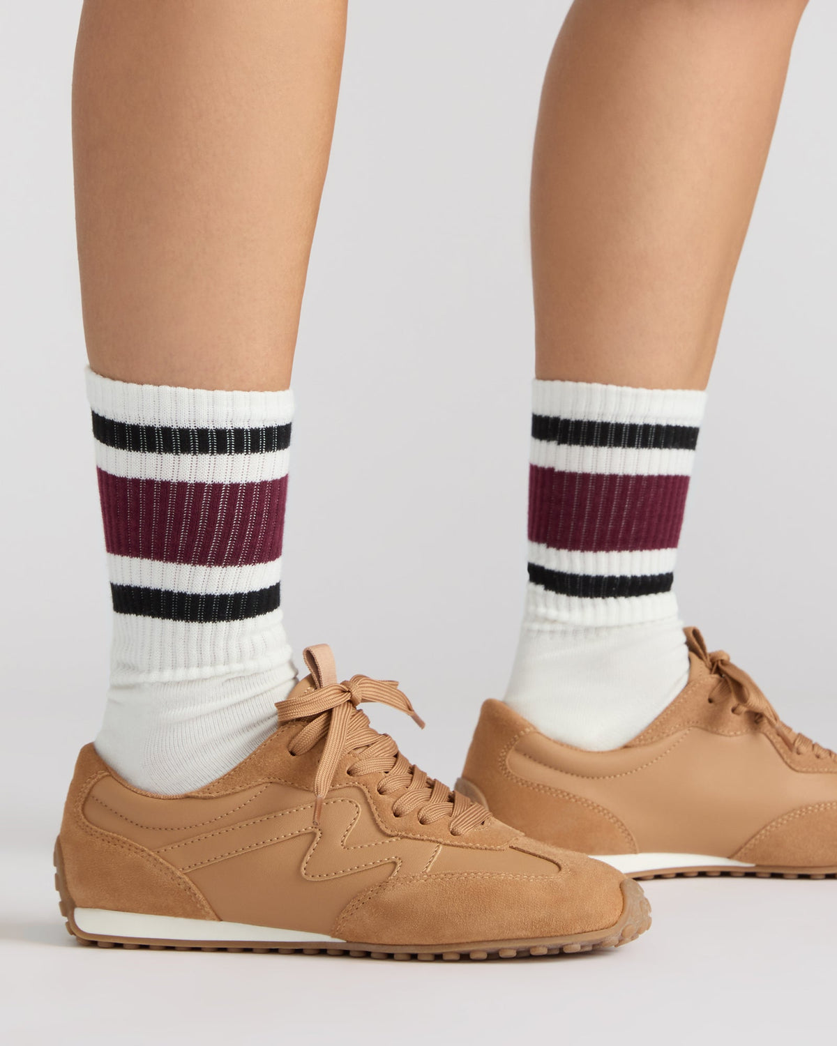 CASPER SNEAKER AND IVY 2 PACK STRIPE ATHLEISURE SOCKS BUNDLE - Steve Madden