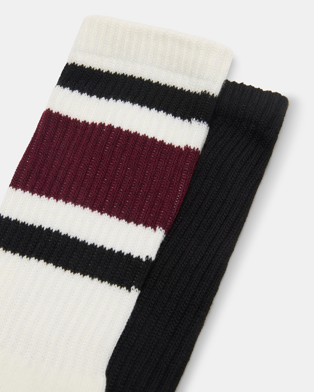 CASPER SNEAKER AND IVY 2 PACK STRIPE ATHLEISURE SOCKS BUNDLE - Steve Madden