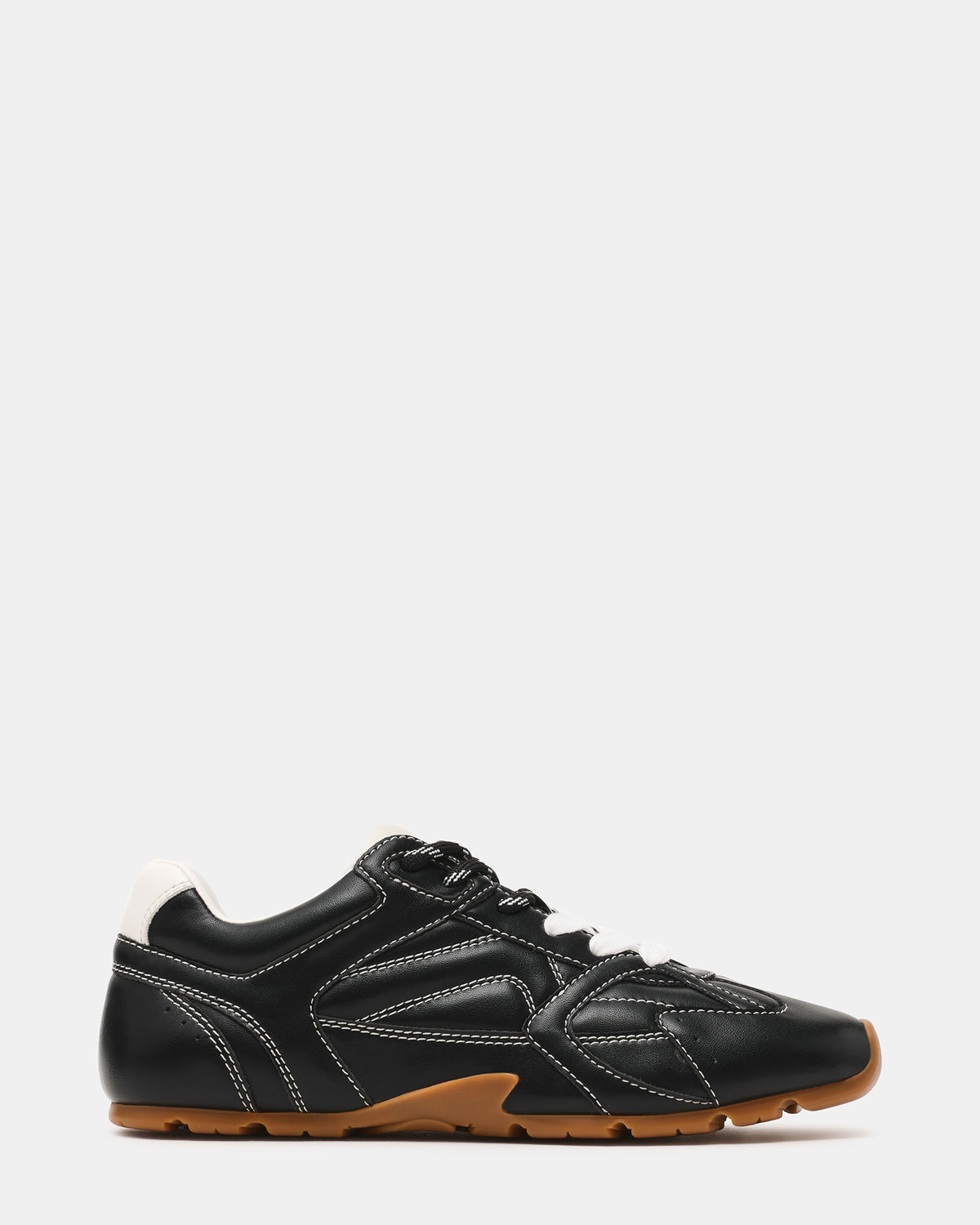 AZIEL Black Low-Top Lace-Up Women's Sneakers - Steve Madden