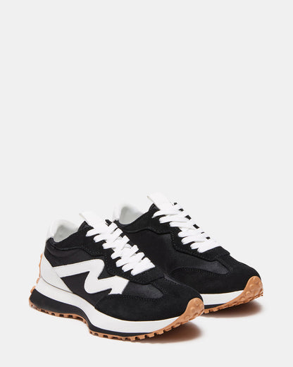 CAMPO Black/White Lace-Up Women's Sneaker - Steve Madden