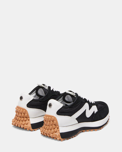 CAMPO Black/White Lace-Up Women's Sneaker - Steve Madden