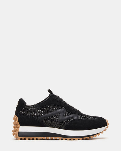 CAMPO Black/Beige Lace-Up Women's Sneaker - Steve Madden