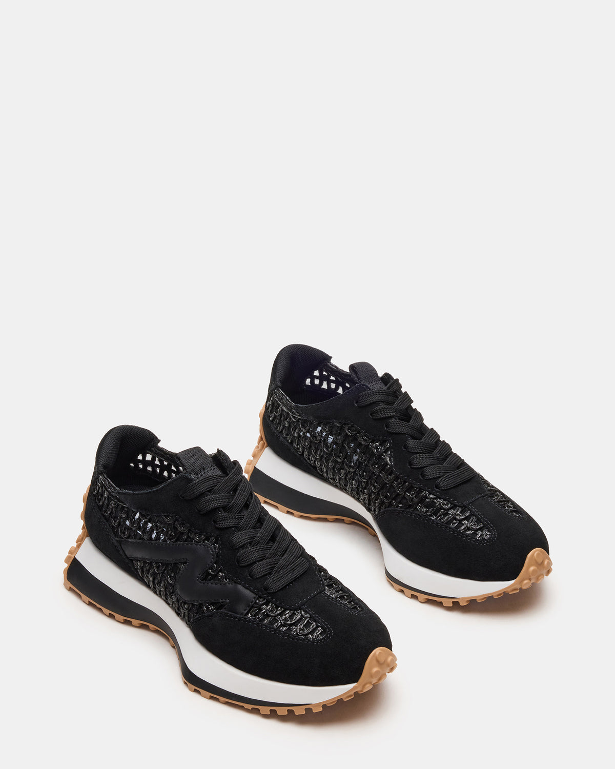 CAMPO Black/Beige Lace-Up Women's Sneaker - Steve Madden