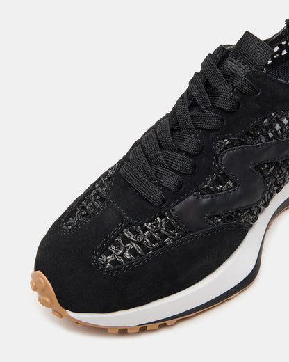 CAMPO Black/Beige Lace-Up Women's Sneaker - Steve Madden