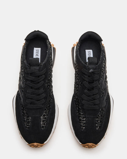 CAMPO Black/Beige Lace-Up Women's Sneaker - Steve Madden