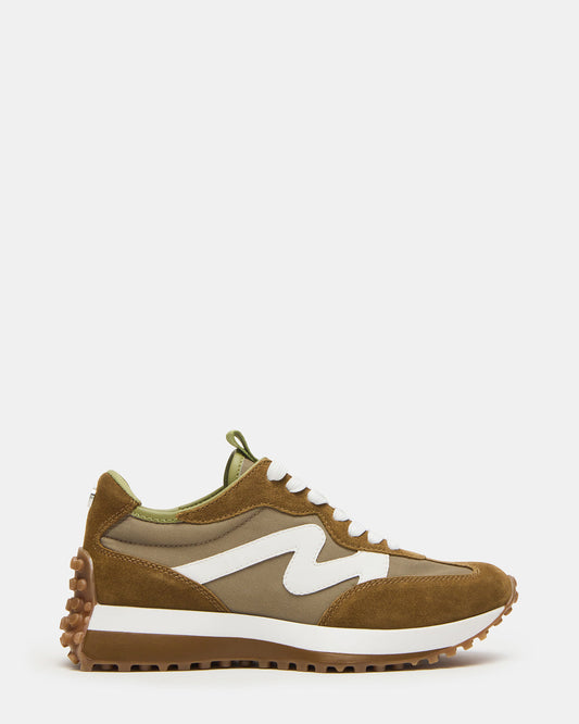 CAMPO Olive Multi Lace-Up Women's Sneaker - Steve Madden