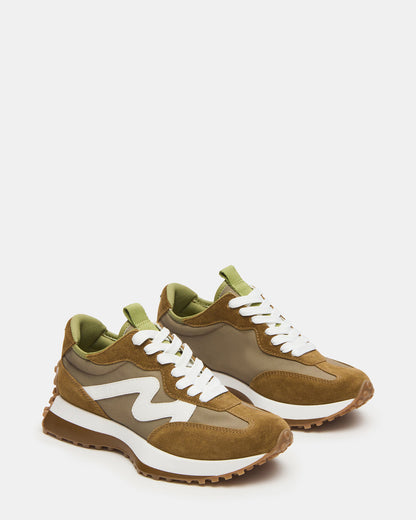 CAMPO Olive Multi Lace-Up Women's Sneaker - Steve Madden