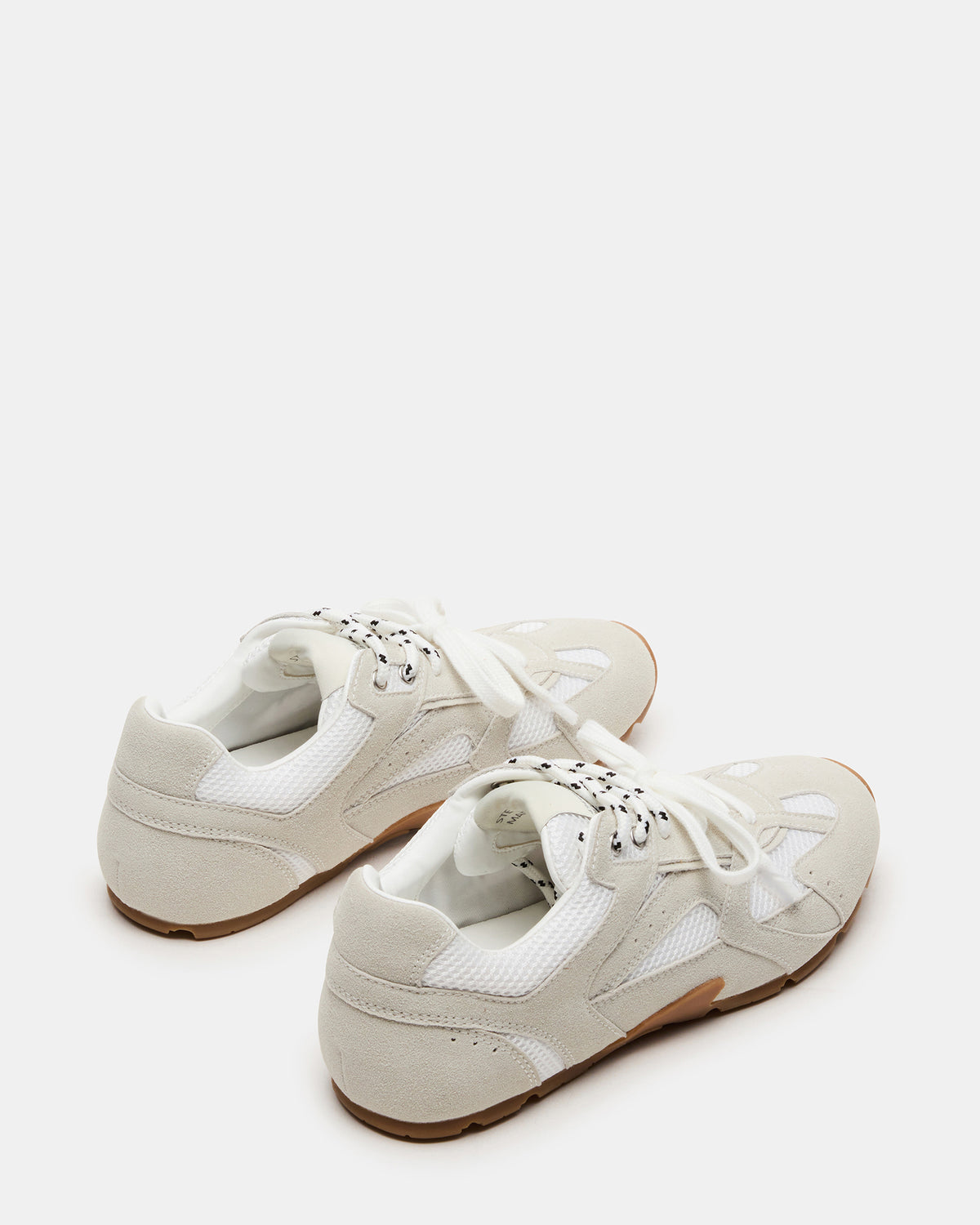 AZIEL White Low-Top Lace-Up Women's Sneakers - Steve Madden
