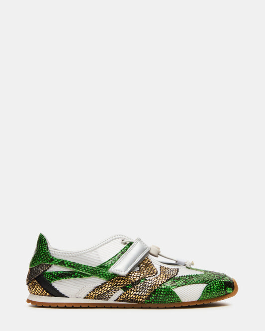 VIPER Green Multi Low-Top Velcro Women's Sneaker - Steve Madden