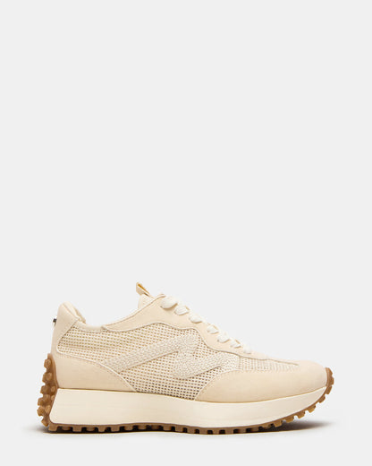 CAMPO Natural Raffia Lace-Up Women's Sneaker - Steve Madden