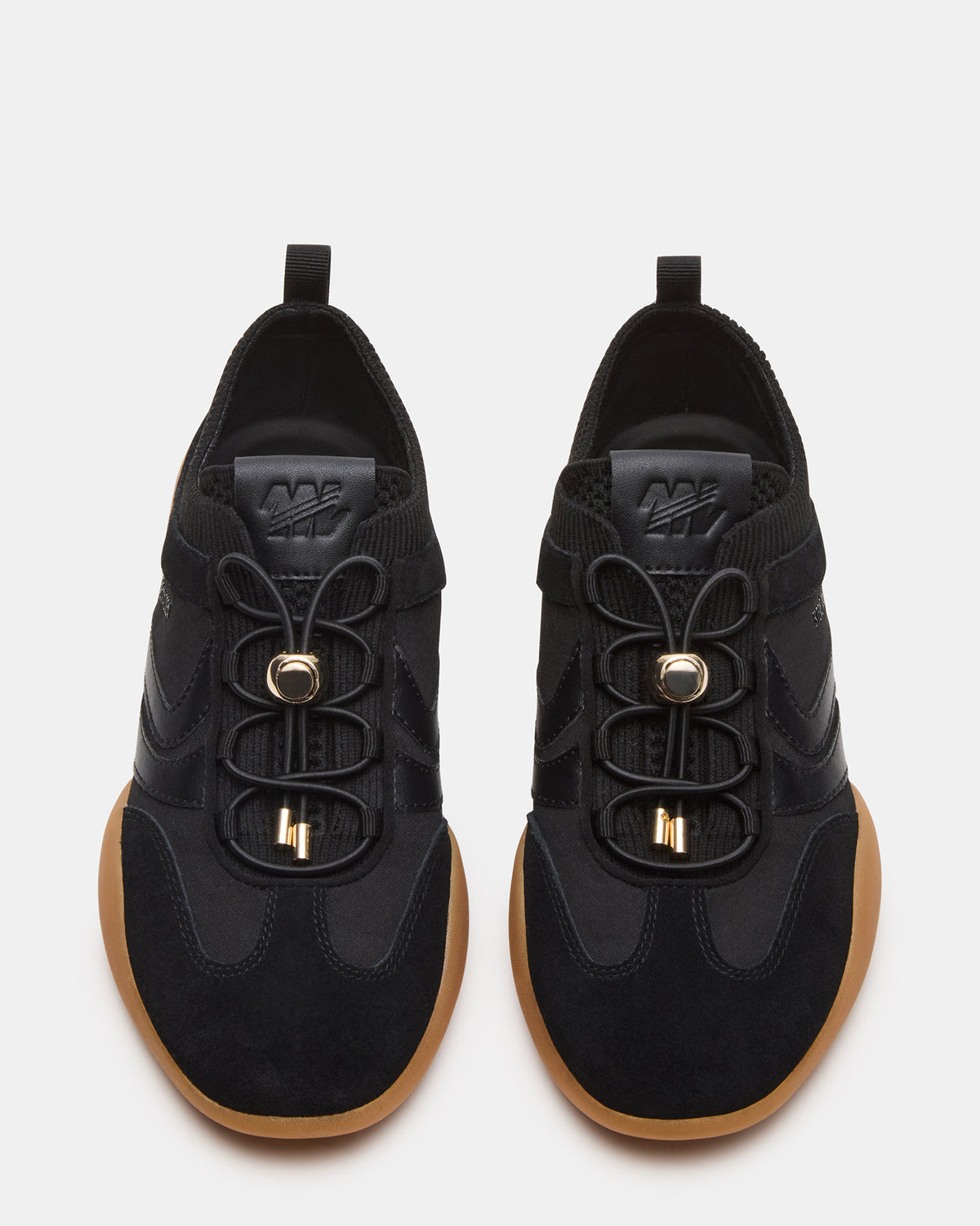 REBOOT Black Glitter Black Low-Top Lace-Up Women's Sneaker - Steve Madden