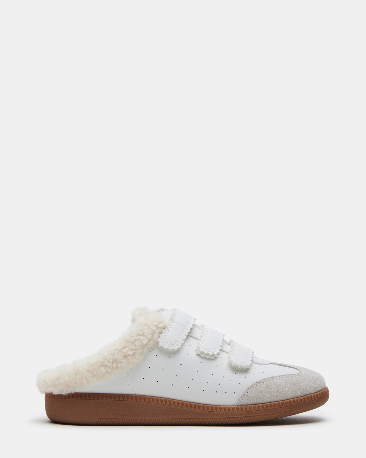MEMENTO Faux Fur White Multi Slip-On Women's Sneaker - Steve Madden
