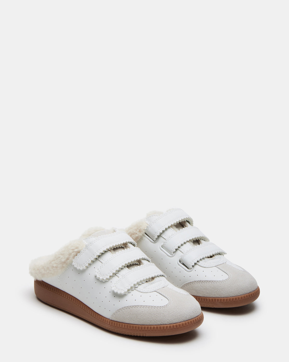 MEMENTO Faux Fur White Multi Slip-On Women's Sneaker - Steve Madden